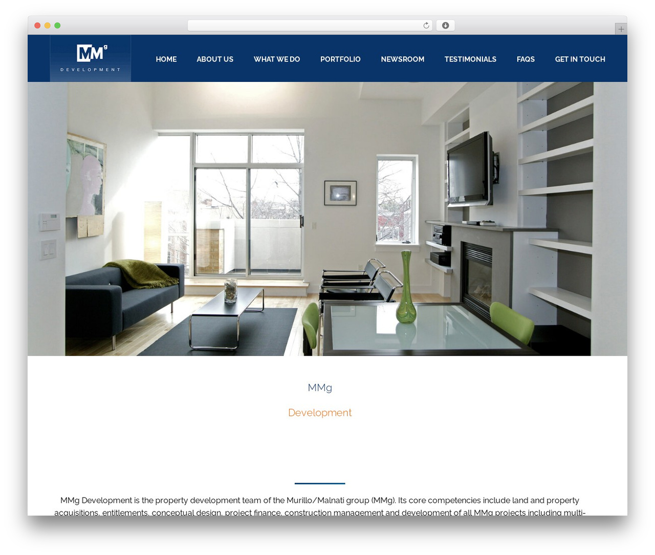 WordPress theme Jupiter - mmgdevelopment.com
