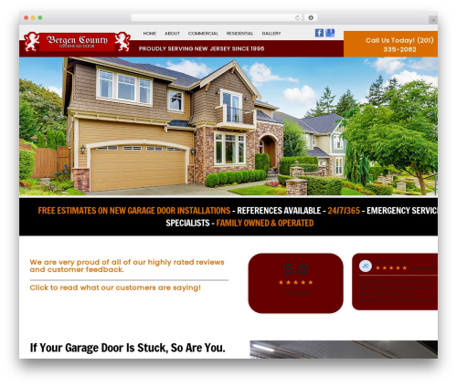 WordPress theme theTheme - bergencountyoverheaddoorsinc.com