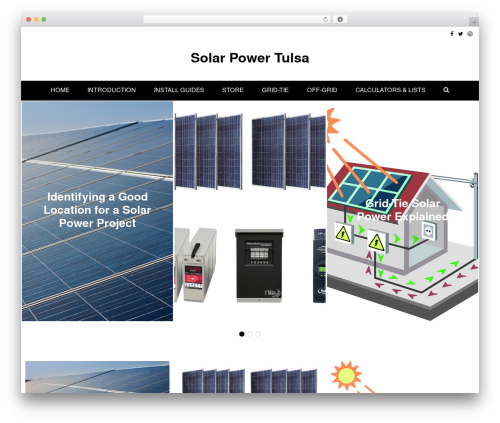 Writee Pro WordPress theme - solarpowertulsa.com