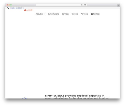 6temflex WordPress theme design - e-phy-science.com