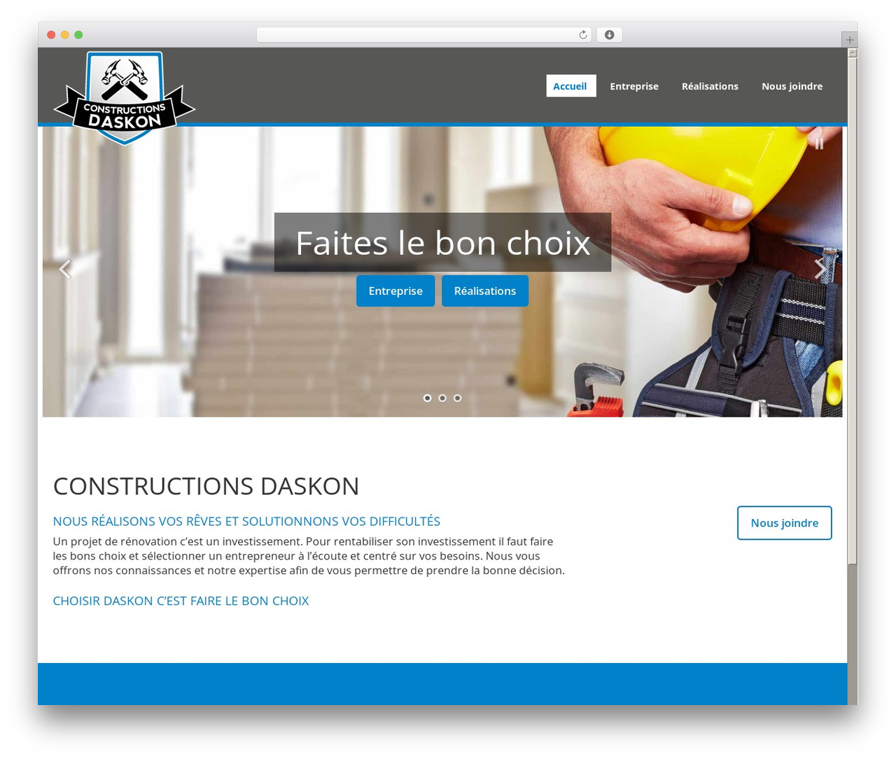 Cherry Framework WP theme - constructionsdaskon.com