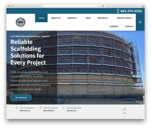 Divi WordPress theme - scaffold-unlimited.com