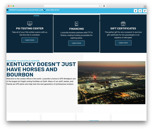 Hello Elementor WordPress theme - louisvilleaviation.com