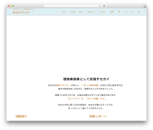 Sango theme gutenberg WordPress plugin - rikei-biyouka.com
