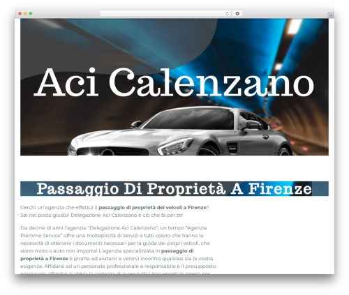 Template (Elementor) theme WordPress - acicalenzano.com