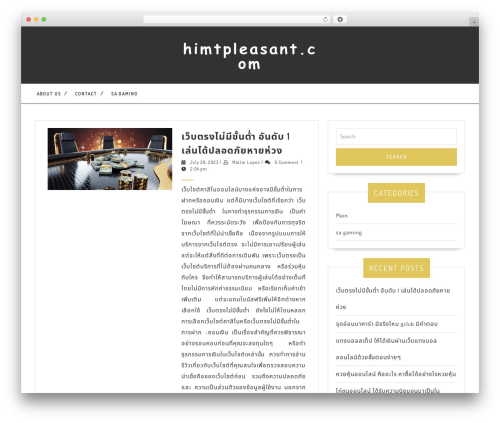VW Writer Blog WordPress theme - himtpleasant.com