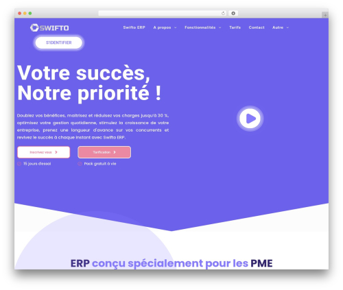 WordPress theme Apper - swifto.io