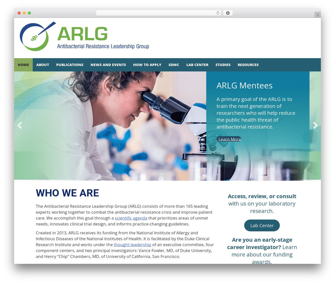 WordPress theme ARLG Theme DCRI - arlg.org