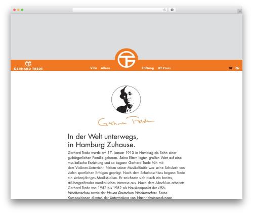 WordPress theme GT - gerhard-trede.com