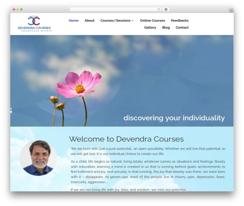WordPress theme Karuna - devendracourses.com