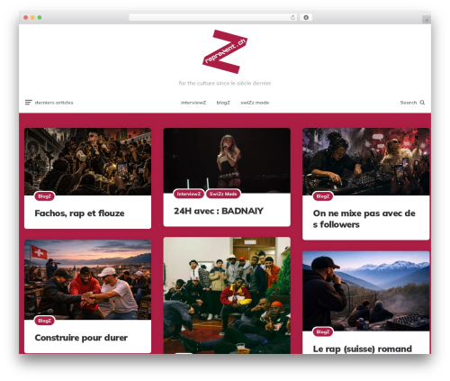 WordPress theme Ruki - reprezent.ch