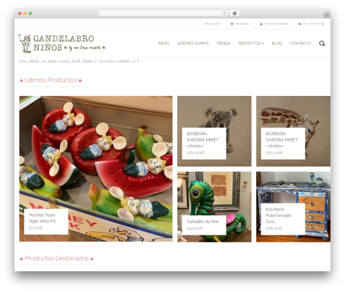 CoolStuff WordPress theme design - candelabroninos.com