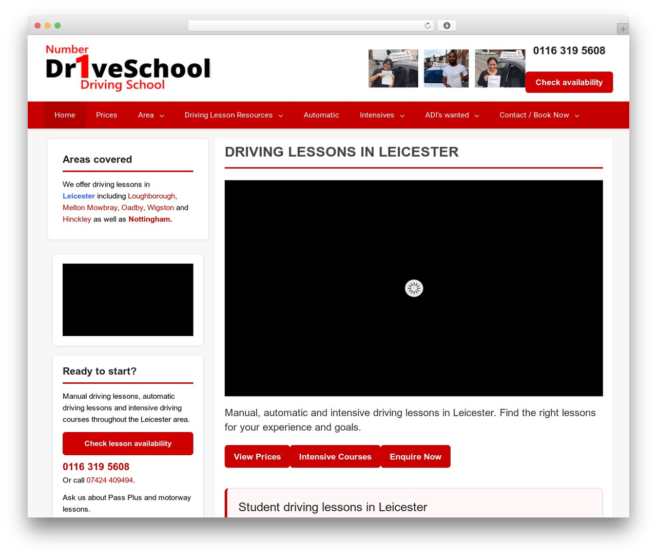RedWaves Lite theme WordPress - dr1veschool.co.uk