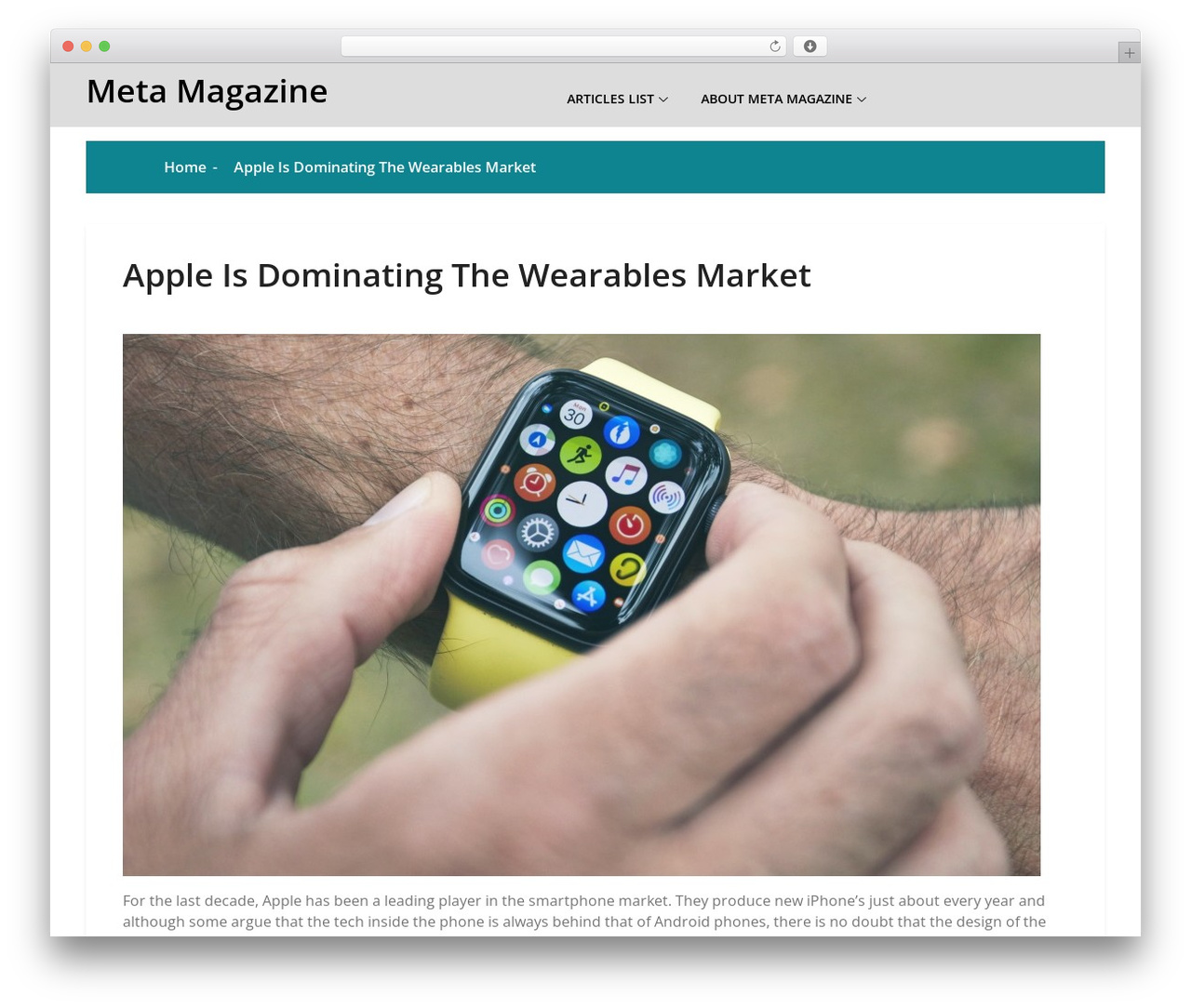 Theme WordPress arina - meta-magazine.com