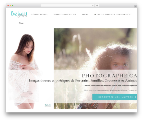 WordPress theme Solene - belutti-photo.com