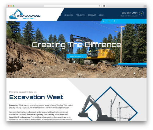 Best WordPress theme Custom Theme - excavationwest.com