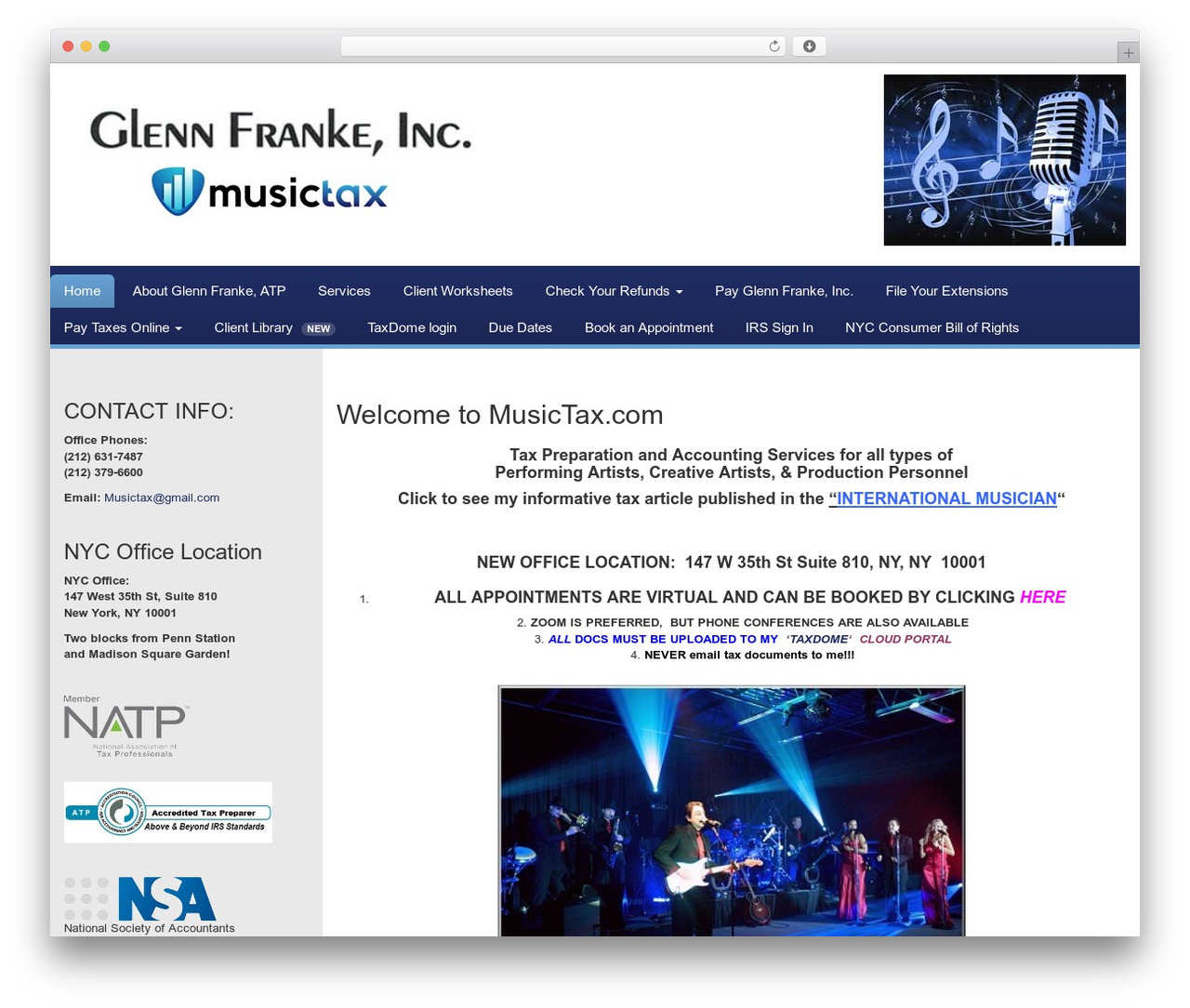 Customized4 WordPress theme - musictax.com