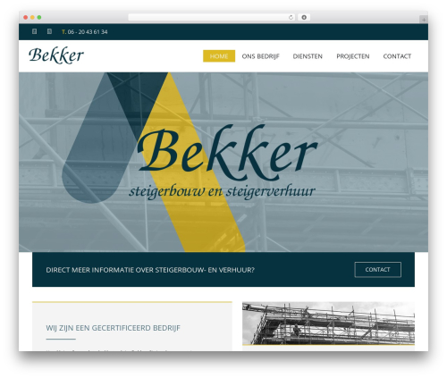 DODO Theme WordPress theme - bekkersteigerbouw.nl
