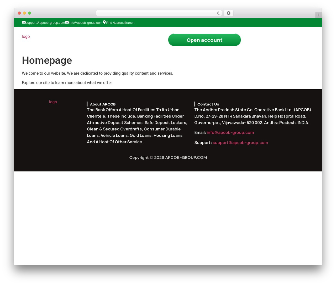 Hello Elementor WordPress theme - apcob-group.com