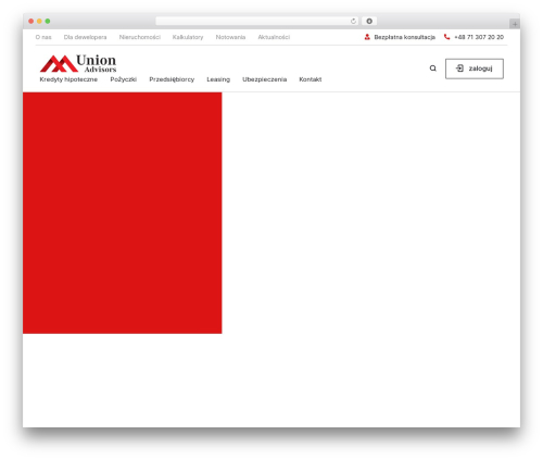 multibank theme WordPress - union-advisors.pl