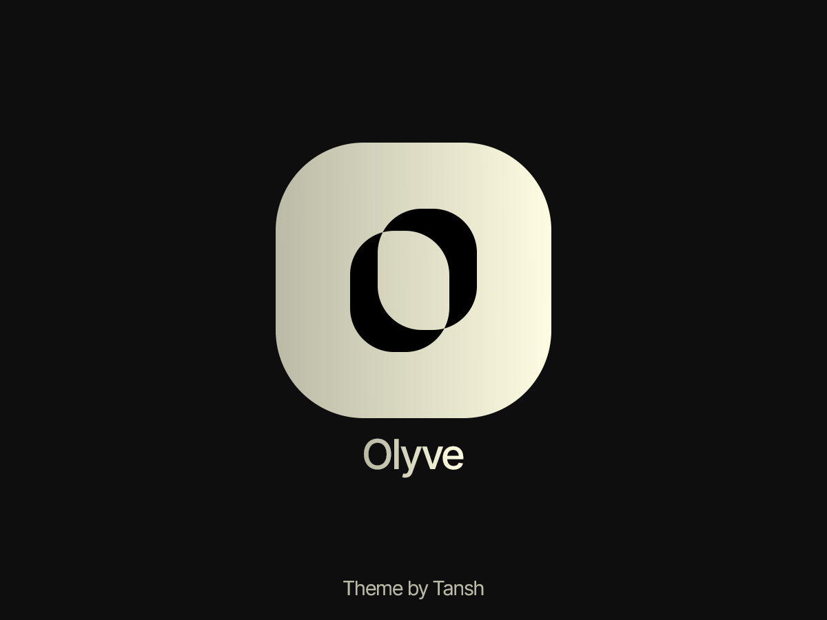Olyve WordPress theme by tansh