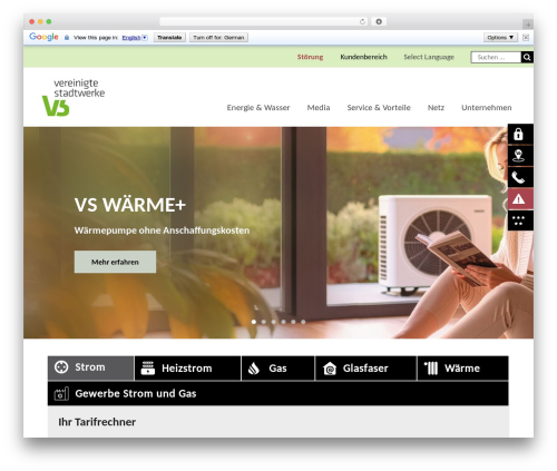 Booking calendar com WordPress plugin - www.vereinigte-stadtwerke.de