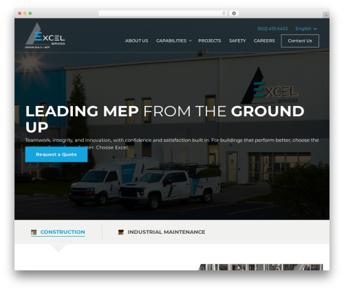 WordPress theme Beaver Builder Theme - excelservices.biz