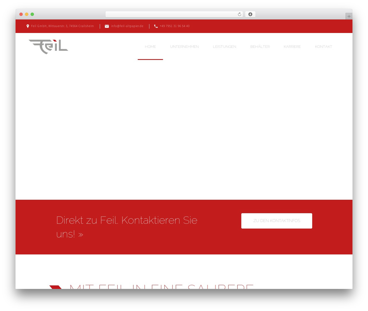 WordPress theme Target Child - feil-altpapier.de