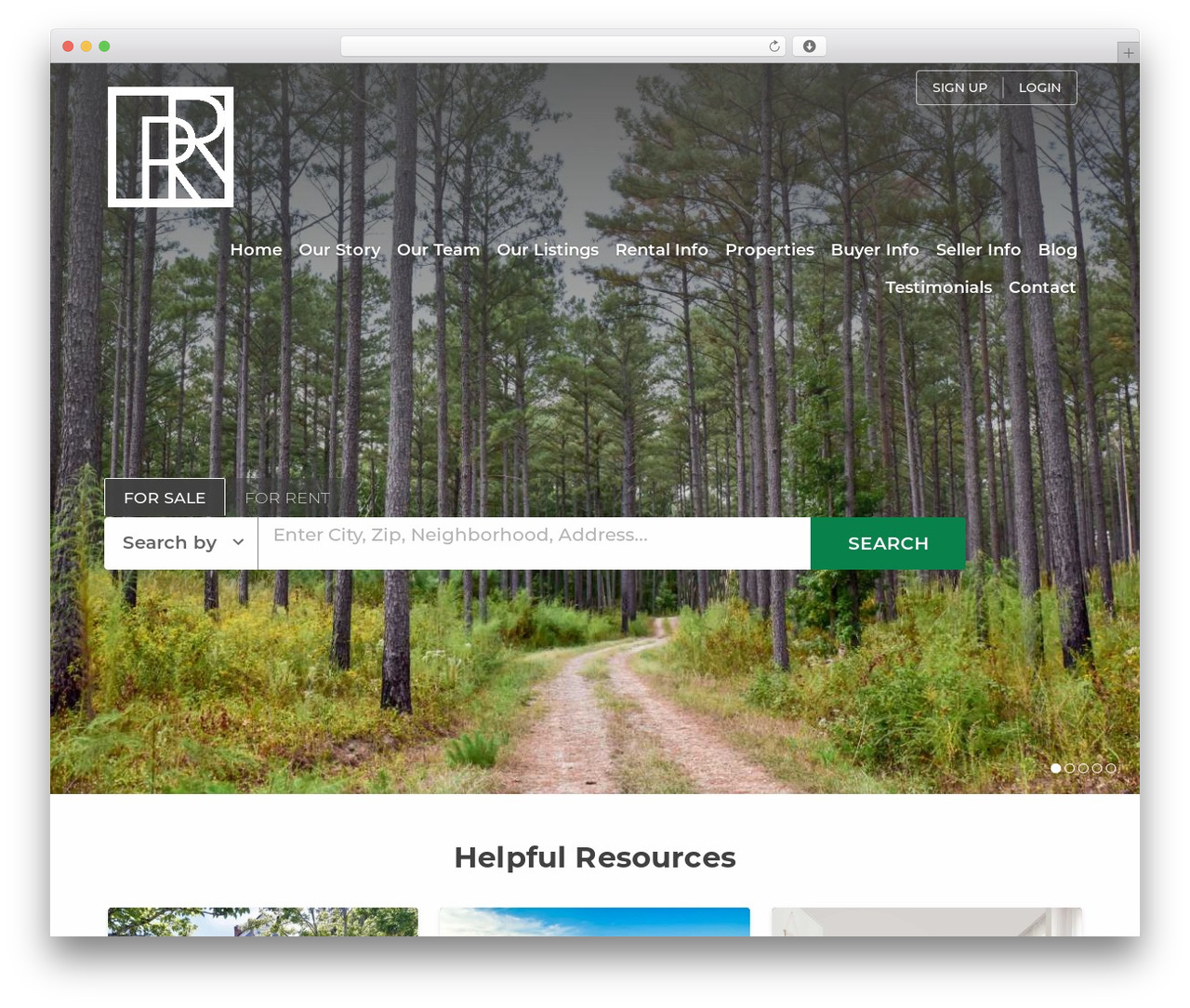 wilshire theme WordPress - routhrealtors.com