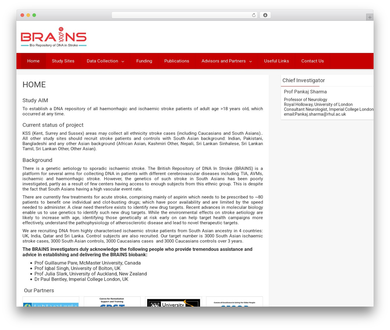 RedWaves Lite WordPress theme - brainsgenetics.com