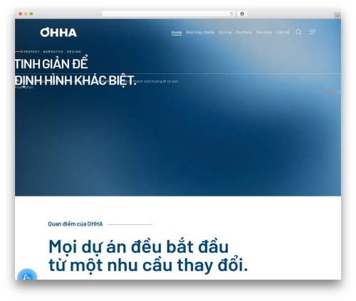 Salient theme WordPress - ohha.vn