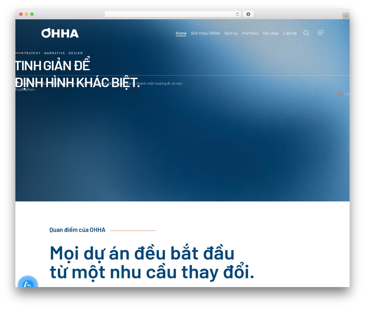 Salient theme WordPress - ohha.vn