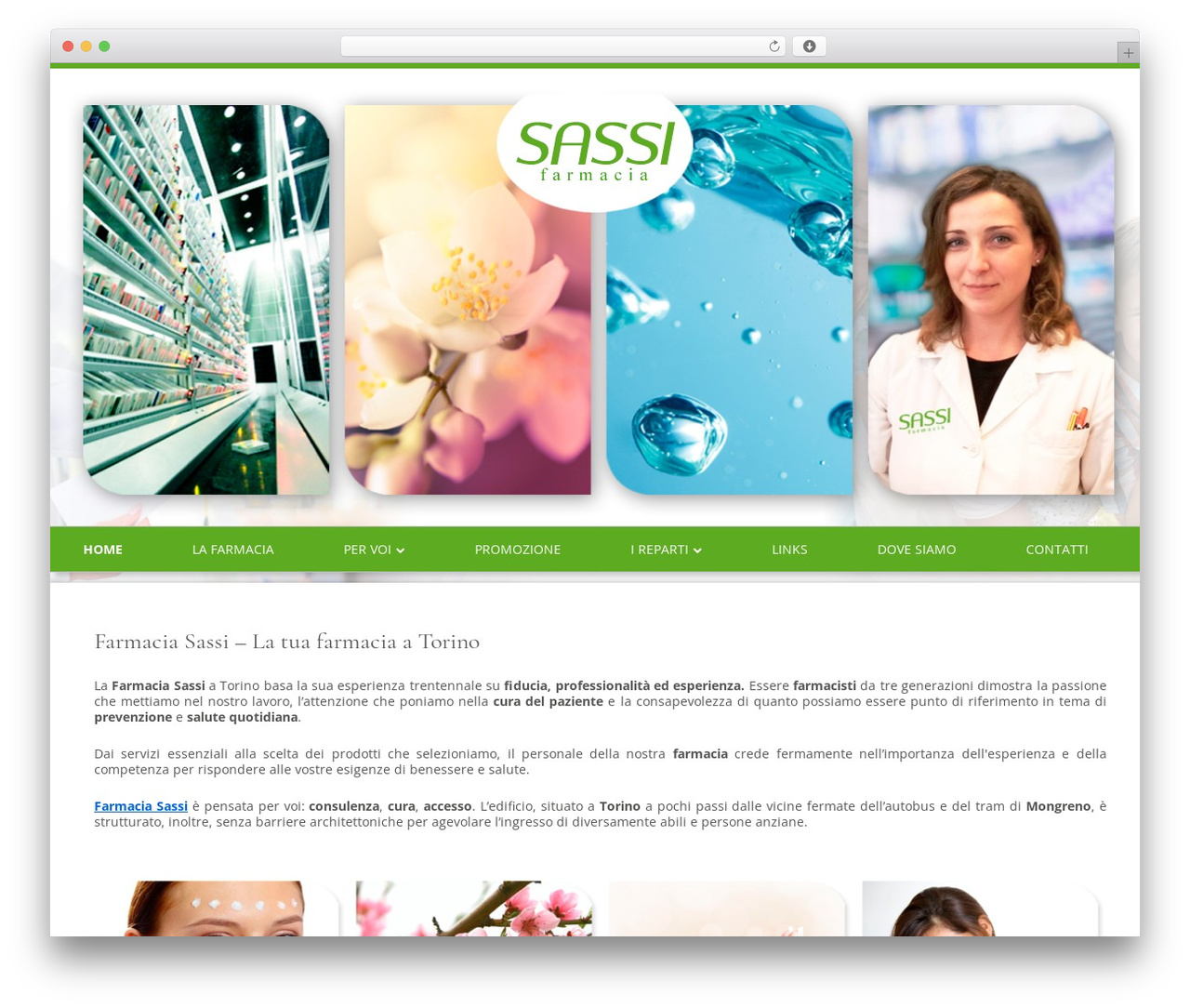 Tiny Framework theme WordPress - farmaciasassi.com