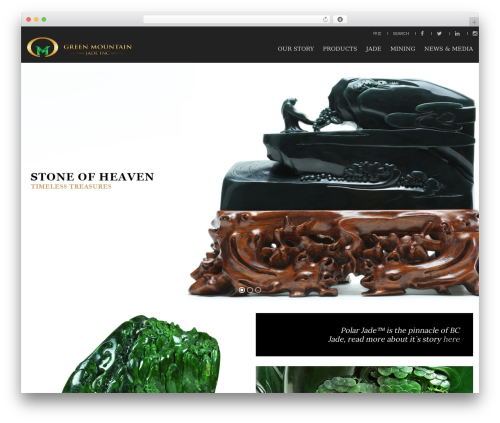 UberStore WordPress theme - greenmountainjade.com