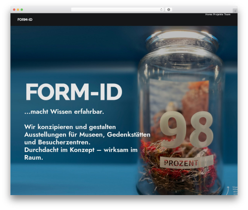 Uncode WordPress theme - form-id.com
