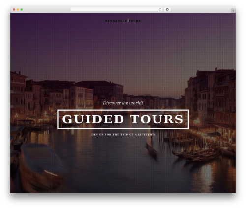 willow WordPress theme - renningertours.com