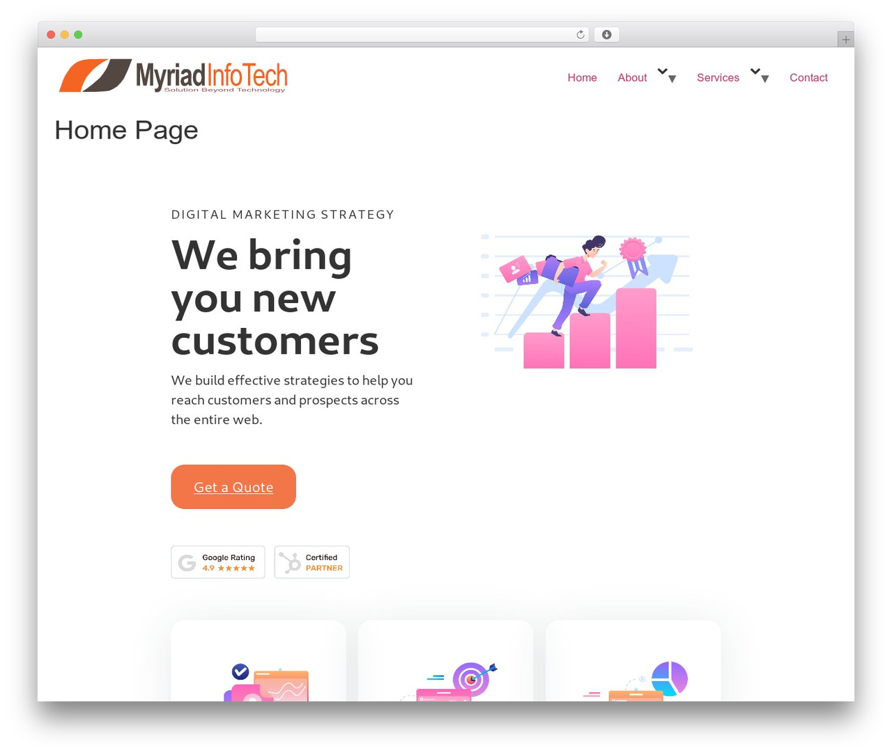 WordPress theme Hello Elementor - myriadinfotech.com