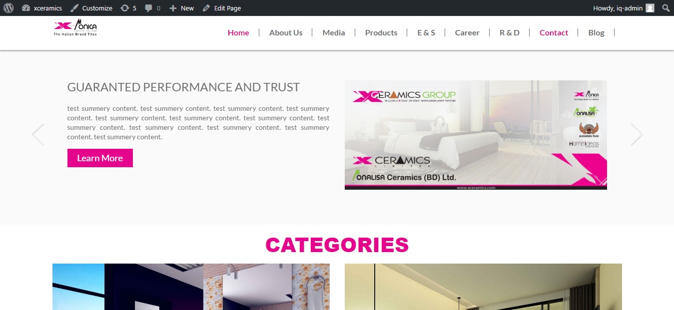 xceramics WordPress theme by Mymoun