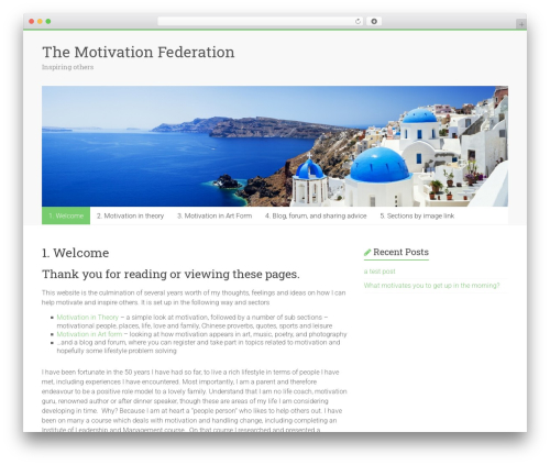 Accelerate WordPress theme - the-motivation-federation.co.uk