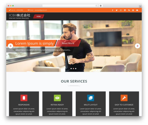 Frontech WordPress theme - icbii.biz