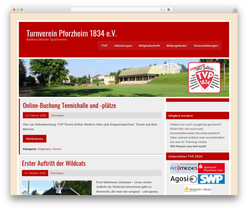 Leeway WordPress theme - tv-pforzheim.de