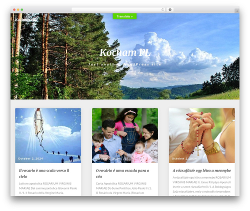 Noteblog theme WordPress - kocham-pl.com