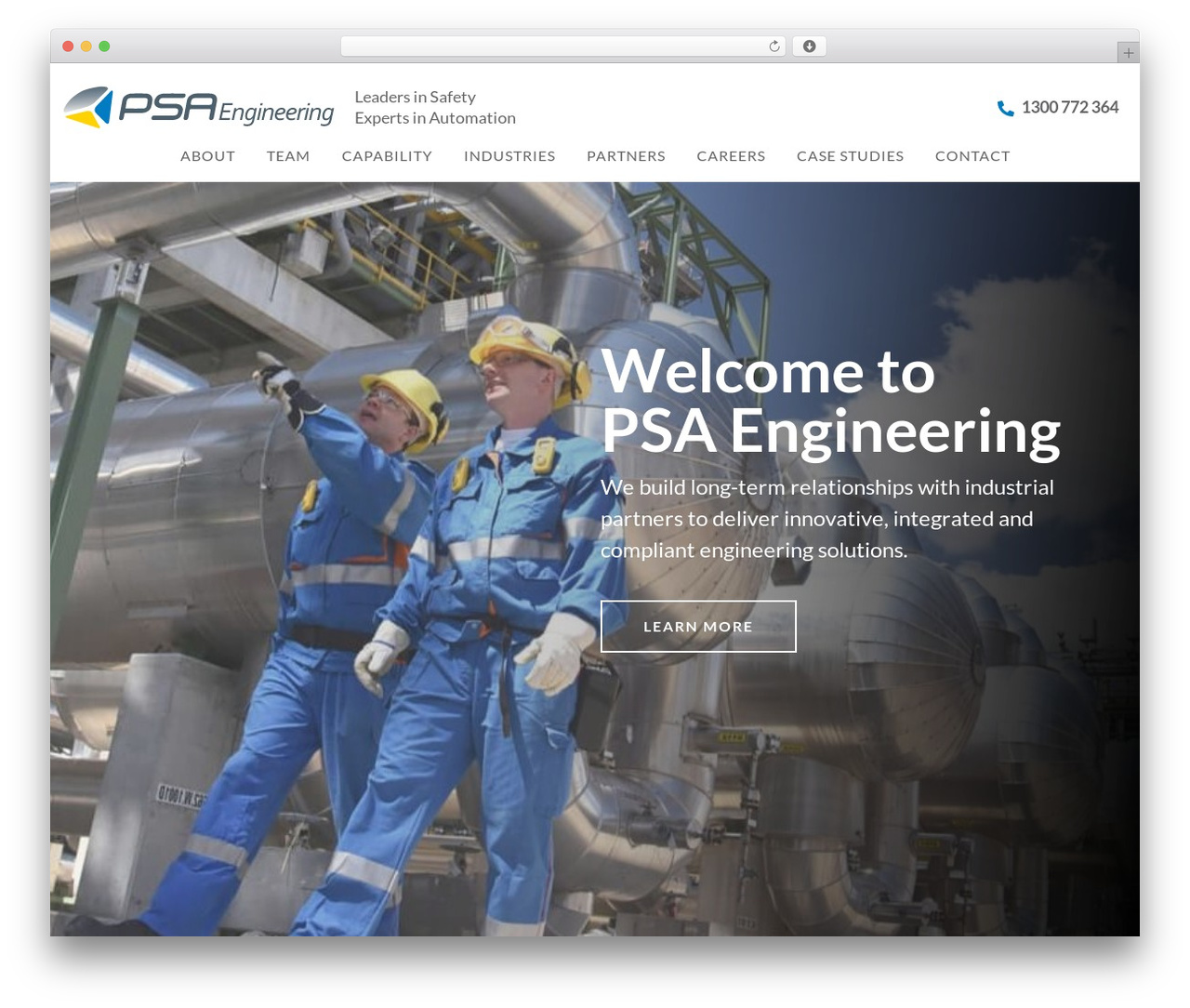 PSA ENGINEERING WordPress theme - psa-engineering.com