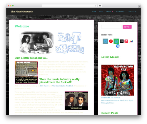 Awesome header WordPress plugin - plasticbastards.com