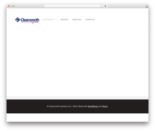 Storefront WordPress theme - clearworthcsv.com