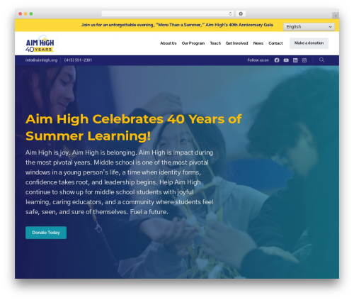 Pixfort likes WordPress plugin - aimhigh.org