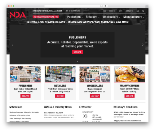 Theme WordPress Framework 3 - thenda.com