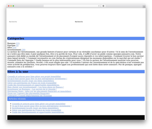 Theme WordPress generic-site - epargne-annuaire.com