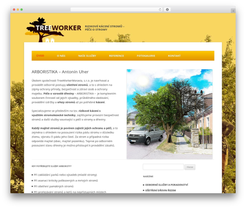 Treeworker WordPress theme - treeworker.cz