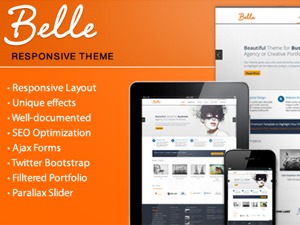 WordPress theme Belle Theme for WordPress by Red-Sky